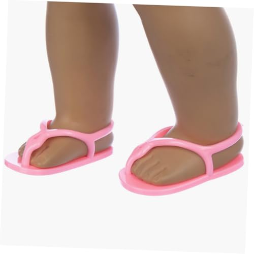SOPOTUTU 3 Paare Puppensandalen Miniatur Sandaletten in Rosa Weiß Mädchenspielzeug Zubehör für Dolls Passend für Verschiedene Puppen Styles Leicht Anziehend und Farbenfroh von SOPOTUTU