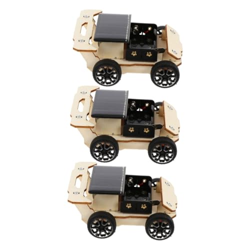 SOPOTUTU 3 Sätze DIY Solarauto Bausatz Interaktives Lernspielzeug für Solarbetriebenes Kleines Auto Modell Fördert Praktische Fähigkeiten und Wissenschaftliches Verständnis für Schule und von SOPOTUTU