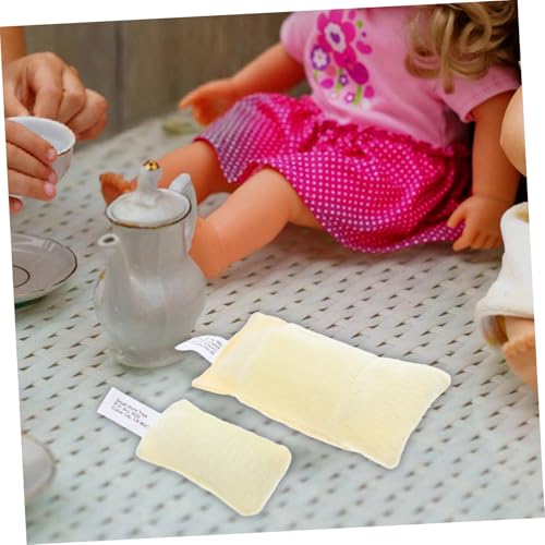 SOPOTUTU 3 Sätze Mini Puppenschlafsack und Kissen Set Weiche Austauschbare Puppenhaus Bettwäsche für Kleine Schlafzimmerdekorationen Komfortables Puppen Schlafzimmer Zubehör von SOPOTUTU