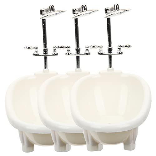 SOPOTUTU 3 Stück Badewanne für Puppenhaus Realistisches Badezimmer Zubehör Plastikmodell für Miniaturmöbel Dekoration für Spielzeughäuser Ergänzung für Häuser SOPOTUTU 3 Stück Badewanne für Puppenhaus Realistisches Badezimmer Zubehör Plastikmodell für Miniaturmöbel Dekoration für Spielzeughäuser Ergänzung für Häuser von SOPOTUTU