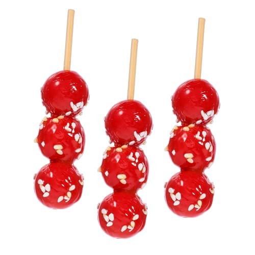 SOPOTUTU 3 Stück Frühlingsfest-Ornamente künstliche kandierte Haws winzige kandierte Kerne simulierte kandierte Haws puppenhauszubehör Fotografie-Requisiten Mini-Essen PVC rot SOPOTUTU 3 Stück Frühlingsfest-Ornamente künstliche kandierte Haws winzige kandierte Kerne simulierte kandierte Haws puppenhauszubehör Fotografie-Requisiten Mini-Essen PVC rot von SOPOTUTU