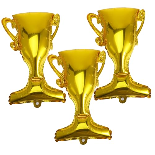 SOPOTUTU 3 Stück Goldene Pokal Folienballons Aluminiumfolie Abschlussballon Dekoration für Abschlussfeier Einzigartige Party Accessoires für Unvergessliche SOPOTUTU 3 Stück Goldene Pokal Folienballons Aluminiumfolie Abschlussballon Dekoration für Abschlussfeier Einzigartige Party Accessoires für Unvergessliche von SOPOTUTU