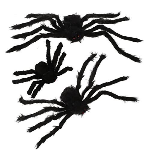 SOPOTUTU 3 Stück Halloween Spinnen Deko Gruselige Geisterfest Dekoration für Partys und Veranstaltungen Realistische Spinnen für Gruselige für Innen und Außenbereich SOPOTUTU 3 Stück Halloween Spinnen Deko Gruselige Geisterfest Dekoration für Partys und Veranstaltungen Realistische Spinnen für Gruselige für Innen und Außenbereich von SOPOTUTU
