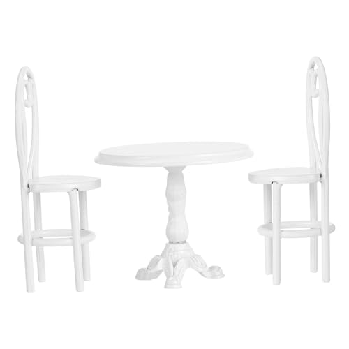 SOPOTUTU 3 Stück Mini Esstisch und Stuhl Tischstuhl selber Machen Miniatur-Esstisch Kinderspielzeug Puppe Miniatur-Stuhlverzierung Miniatur-Stuhl-Tischspielzeug Eisen Weiß SOPOTUTU 3 Stück Mini Esstisch und Stuhl Tischstuhl selber Machen Miniatur-Esstisch Kinderspielzeug Puppe Miniatur-Stuhlverzierung Miniatur-Stuhl-Tischspielzeug Eisen Weiß von SOPOTUTU