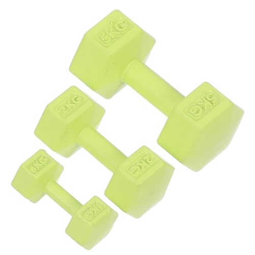 SOPOTUTU 3stücke Miniature Dumbbell Für Hanteln Langlebigem Material Dekoration Für Kreative Miniatur-szenen von SOPOTUTU