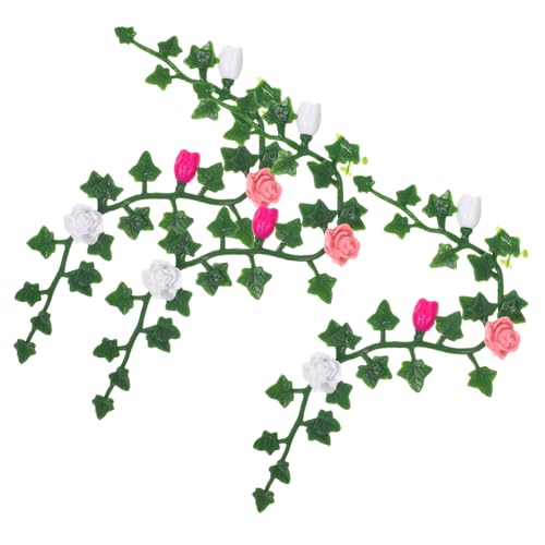 SOPOTUTU 3 Stück Miniatur Blumenranke Künstliche Pflanze Teiliges Puppenhaus Dekoration Realistisches Mini Garten Modell für DIY Mikrolandschaft und Spieltisch Verschönerung SOPOTUTU 3 Stück Miniatur Blumenranke Künstliche Pflanze Teiliges Puppenhaus Dekoration Realistisches Mini Garten Modell für DIY Mikrolandschaft und Spieltisch Verschönerung von SOPOTUTU