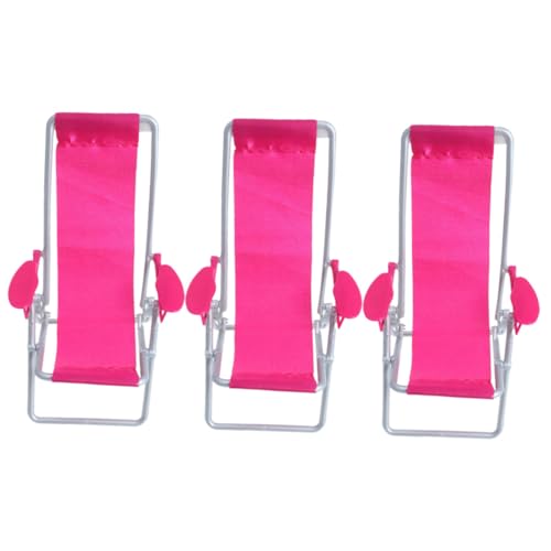 SOPOTUTU 3 Stück Miniatur Mini Strandstuhl Modell Klappbar Realistisch Puppenhaus Dekoration Zubehör für Miniaturmöbel und DIY Strandthema SOPOTUTU 3 Stück Miniatur Mini Strandstuhl Modell Klappbar Realistisch Puppenhaus Dekoration Zubehör für Miniaturmöbel und DIY Strandthema von SOPOTUTU