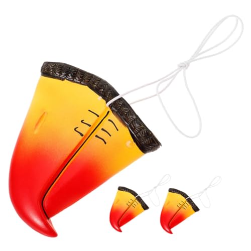 SOPOTUTU Papageienschnabelnase 3 Stück für Cosplay Realistische Vogelnase Tragbares Zubehör für Partys Leicht und Bequem für Halloween und Karneval SOPOTUTU Papageienschnabelnase 3 Stück für Cosplay Realistische Vogelnase Tragbares Zubehör für Partys Leicht und Bequem für Halloween und Karneval von SOPOTUTU