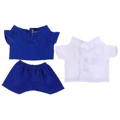 SOPOTUTU 3 Stück Puppenarztuniform Kuscheltiere Kleidung Babypuppenkleidung Zubehör Tragen Plüschtierkleidung Zubehör Für Babypuppen Arzt Ausgestopfte Bärenkleidung Stoff von SOPOTUTU