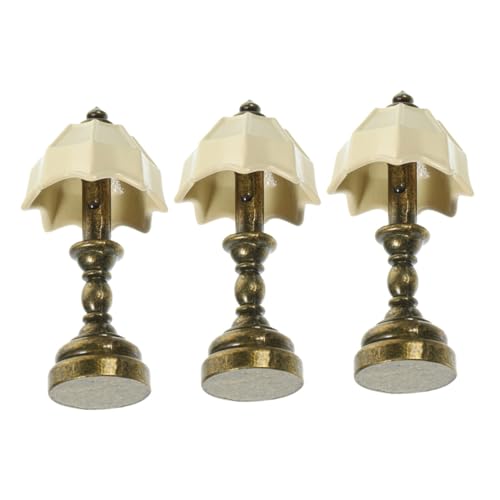 SOPOTUTU 3 Stück Puppenhaus Mini Retro Tischlampe Nachttisch Kleine Miniaturlampe Nachttischlampe Miniaturen Puppenhausmöbel Schlafzimmerlampe LED Puppenhaus Tischlampe Puppenhaus SOPOTUTU 3 Stück Puppenhaus Mini Retro Tischlampe Nachttisch Kleine Miniaturlampe Nachttischlampe Miniaturen Puppenhausmöbel Schlafzimmerlampe LED Puppenhaus Tischlampe Puppenhaus von SOPOTUTU