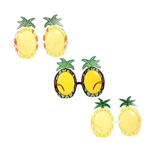 SOPOTUTU 3 Stück Spaß Sonnenbrillen im Ananas Design Lustige Hawaii Sonnenbrillen für Partys Fotoshootings und Feiertage Kostüm Accessoires für Erwachsene SOPOTUTU 3 Stück Spaß Sonnenbrillen im Ananas Design Lustige Hawaii Sonnenbrillen für Partys Fotoshootings und Feiertage Kostüm Accessoires für Erwachsene von SOPOTUTU