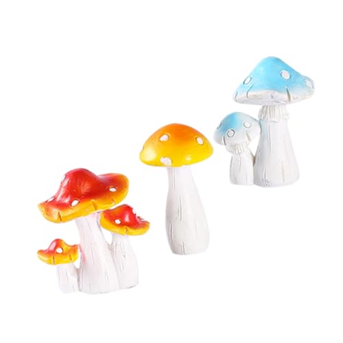 SOPOTUTU 3 Stück Teiliges Dekor aus Resin Kompakte Mikro landschafts Ornamente für Moosgarten Feengarten und Bonsai Platzsparend Leicht und Dekorativ für Innen Außenbereiche von SOPOTUTU