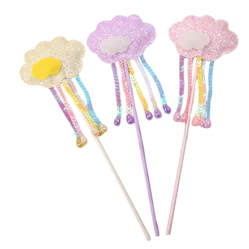 SOPOTUTU 3 Stück Teiliges Feen zauberstab Mädchen Glitzernde Cosplay Accessoires in Violett Gelb und Rosa Kinderfreundliches Material als Partyzubehör und Mitgebsel für Geburtstage und SOPOTUTU 3 Stück Teiliges Feen zauberstab Mädchen Glitzernde Cosplay Accessoires in Violett Gelb und Rosa Kinderfreundliches Material als Partyzubehör und Mitgebsel für Geburtstage und von SOPOTUTU