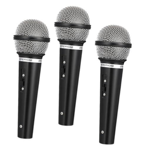 SOPOTUTU 3 Stück Teiliges Mini Mikrofon für Realistische Bühnenrequisiten Sicheres Material Rundliche Kanten für Rollenspiele Partys und Bühnenauftritte von Mädchen und Jungen SOPOTUTU 3 Stück Teiliges Mini Mikrofon für Realistische Bühnenrequisiten Sicheres Material Rundliche Kanten für Rollenspiele Partys und Bühnenauftritte von Mädchen und Jungen von SOPOTUTU