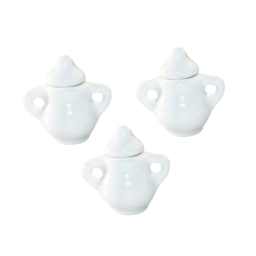 SOPOTUTU 3 Stück Teiliges Mini Porzellan und Weiße Keramik Puppenhausküche Dekoration Kindersicheres Miniatur Geschirr für Puppenhaus Spielküche und Kreative Spielszene SOPOTUTU 3 Stück Teiliges Mini Porzellan und Weiße Keramik Puppenhausküche Dekoration Kindersicheres Miniatur Geschirr für Puppenhaus Spielküche und Kreative Spielszene von SOPOTUTU
