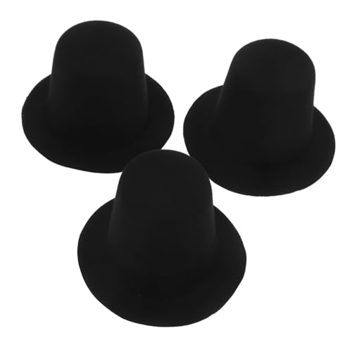SOPOTUTU 3 Stück Teiliges Miniaturhüte für Puppen DIY Hut Zubehör für Schwarze Mini Hüte für Partys und Bastelprojekte Puppenhaus Dekoration für Kreative Bastelideen SOPOTUTU 3 Stück Teiliges Miniaturhüte für Puppen DIY Hut Zubehör für Schwarze Mini Hüte für Partys und Bastelprojekte Puppenhaus Dekoration für Kreative Bastelideen von SOPOTUTU