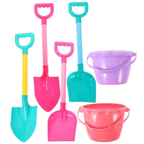 SOPOTUTU 3 Stück Teiliges Sandspielzeug Set für Förmchen und Eimer für Strand und Sandkasten Fördert Kreative Spielideen und Motorische Fähigkeiten Zufällige Farbe von SOPOTUTU