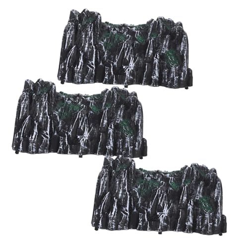 SOPOTUTU 3 Stück Teiliges Tunnelmodell aus Kunststoff für Modelleisenbahn Realistische Simulation Szene für Miniaturzug Schienen Sicheres für Zubehör von SOPOTUTU