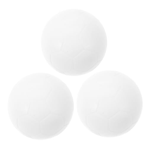SOPOTUTU 3 Stück Tischfußballmaschine Kleinkinder Mini-Fußball Foosballkugeln Plastikball fußballtisch schienbeinschoner Fussball Tischspiel Fußbälle Tischfußballbälle pp Weiß von SOPOTUTU