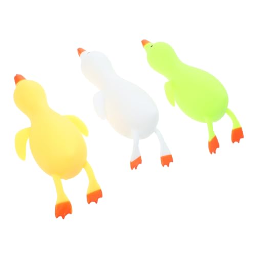 SOPOTUTU 3 Stücke Ente Lalale für kinderspielzeug hühner Taktiles Antistress Kid Toys Simulation elastisches dehnbares -Material von SOPOTUTU