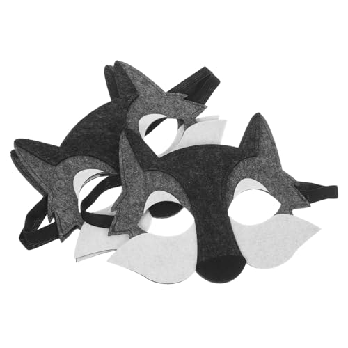 SOPOTUTU 3 Stücke Teiliges Wolf Kopfmasken für Halbe Filzgesichtsmasken Lustige Tier Cosplay Requisiten Atmungsaktiv und Bequem für Geburtstagspartys und Karneval SOPOTUTU 3 Stücke Teiliges Wolf Kopfmasken für Halbe Filzgesichtsmasken Lustige Tier Cosplay Requisiten Atmungsaktiv und Bequem für Geburtstagspartys und Karneval von SOPOTUTU