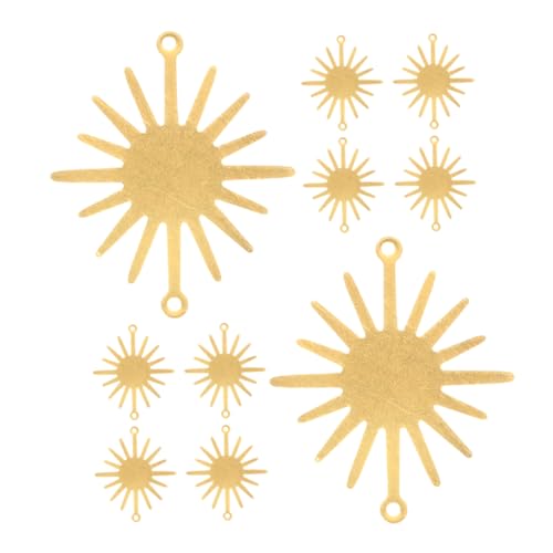 SOPOTUTU 30 Stück Sonnenblumenschmuck Schmuck Halskettenzauber Anhänger Für Schmuck Anhänger Zum Basteln Charms Zur Herstellung Von Armbändern Schmuckanhänger Golden Zinklegierung von SOPOTUTU