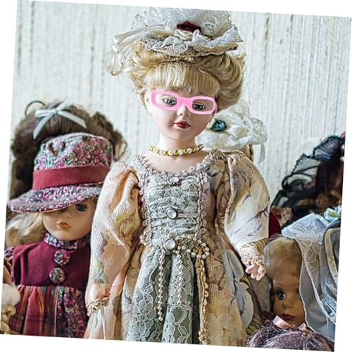 SOPOTUTU 30 Stück Teiliges Mini Puppenbrillen Leichte Strapazierfähige DIY Puppen Brillen in Schwarz und Praktische Puppen Accessoires zum Ankleiden und Dekorieren für Puppenfreunde von SOPOTUTU
