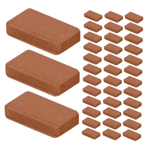 SOPOTUTU 300 Stück Materialien Steinblöcke Modell Handwerk Gefälschte Küche Kleine Winzige Landschaftsgestaltung Wandbau Lebensechte Mini Garten Künstliche Lehmziegel Haus Ornament von SOPOTUTU