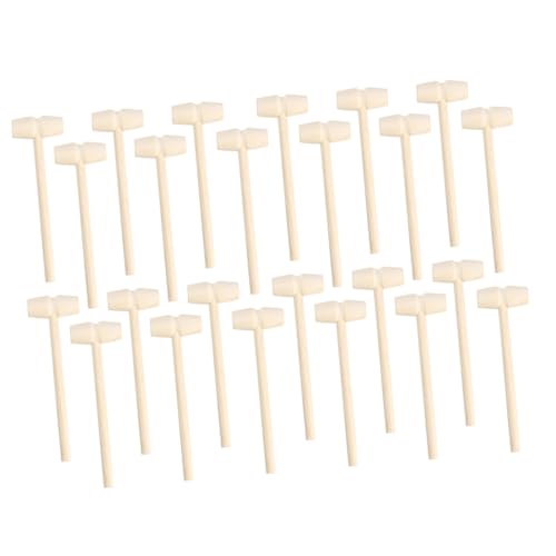 SOPOTUTU 30Stücke Mini Holzhammer Kreatives Hämmer für Motorikspielzeug Hand Augen Koordination und Eltern Interaktion von SOPOTUTU