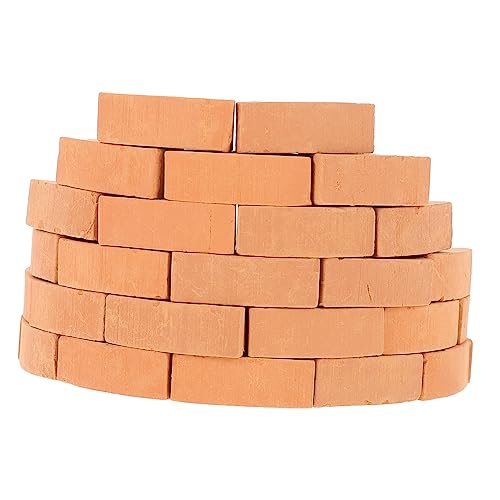 SOPOTUTU 30Stücke Modell Dekorative Sandtisch Ziegelsteine für DIY Miniaturgarten Architektur Langlebige Backsteindekoration für Kreative Projekte von SOPOTUTU