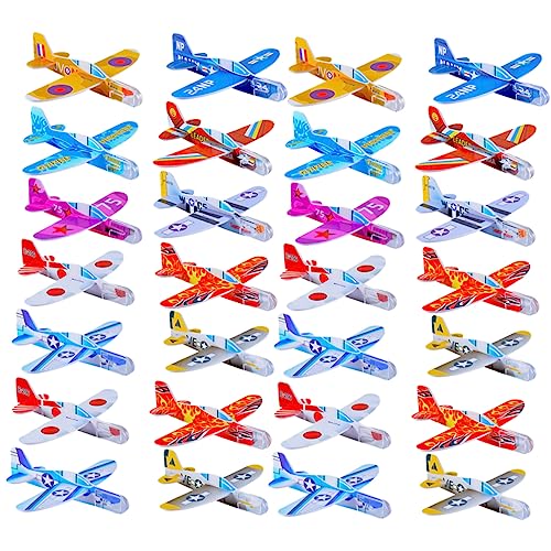 SOPOTUTU 32Stücke Mini Segelflugzeuge Bunte Spielzeuge für Kleinkinder Fördert Kreativität und Geschicklichkeit für Drinnen und Draußen SOPOTUTU 32Stücke Mini Segelflugzeuge Bunte Spielzeuge für Kleinkinder Fördert Kreativität und Geschicklichkeit für Drinnen und Draußen von SOPOTUTU