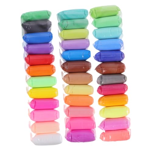 SOPOTUTU 36 Packungen Teiliges Ultraleichte Modelliermasse für Flexible Sichere Knetmasse in Pastellfarben DIY Bastelmaterial für Kreative Handarbeiten und Spielerisches Gestalten von SOPOTUTU