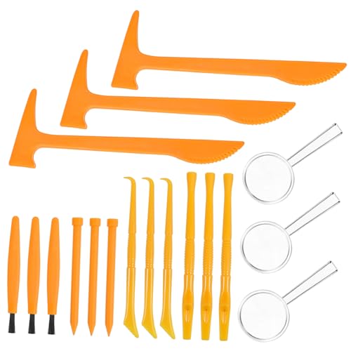 SOPOTUTU 3Sätze Ausgrabungswerkzeug Set Plastikhammer Meißel Pinsel Schaber DIY für Junge Archäologen für Geburtstagsfeiern und Feiertage SOPOTUTU 3Sätze Ausgrabungswerkzeug Set Plastikhammer Meißel Pinsel Schaber DIY für Junge Archäologen für Geburtstagsfeiern und Feiertage von SOPOTUTU