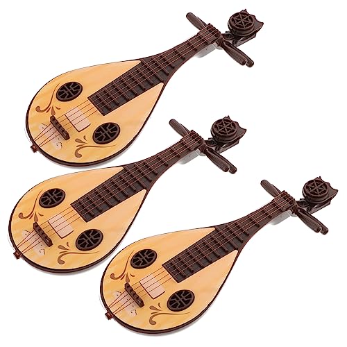 SOPOTUTU 3Stücke Pipa Dekorationsset Klassische Musikinstrument Modelle Für Dekoration Und Puppenhaus Zubehör Exquisite Spielzeuge von SOPOTUTU