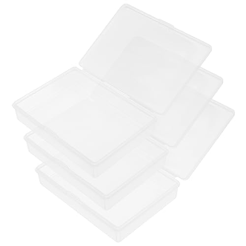 SOPOTUTU 3Stücke Rechteckige Aufbewahrungsboxen Für Spielkarten Transparente Kunststoffkoffer Zur Organisation Von Karten Schmuck Und Kleinen Gegenständen von SOPOTUTU