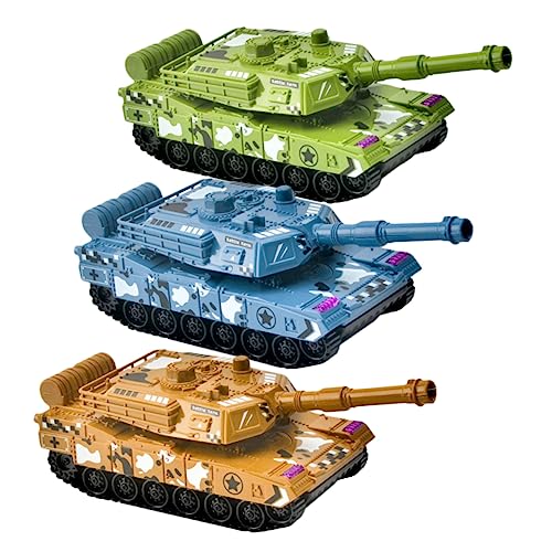 SOPOTUTU 3Stücke Simulationspanzer Inertial Tank Modelle Und Kreatives Lernspielzeug Für Dekoration Für Schreibtische von SOPOTUTU
