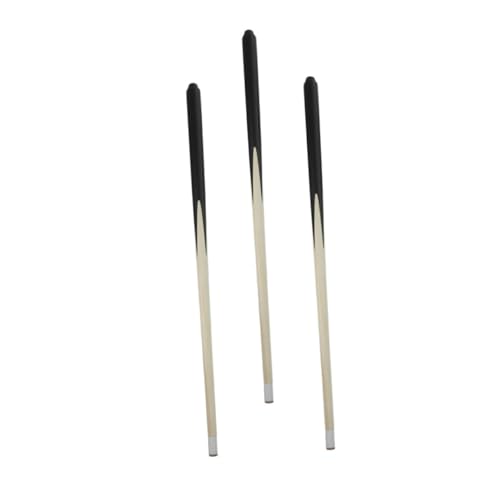 SOPOTUTU 3Stücke Teiliges Billardqueues Aus Holz Kurze Pool Sticks Für Heim Schule Und Freizeit Und Tragbar Für Verbessertes Spielvergnügen von SOPOTUTU