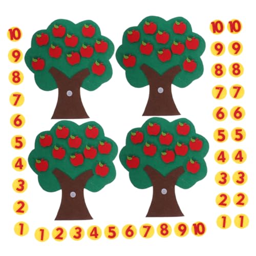 SOPOTUTU 4 Sätze Filzspielzeug für Kindergarten Mathe Puzzle mit Zahlenmotiv Handgemacht für Kreative Lernumgebungen Mathematikfähigkeiten und Zählkompetenz SOPOTUTU 4 Sätze Filzspielzeug für Kindergarten Mathe Puzzle mit Zahlenmotiv Handgemacht für Kreative Lernumgebungen Mathematikfähigkeiten und Zählkompetenz von SOPOTUTU