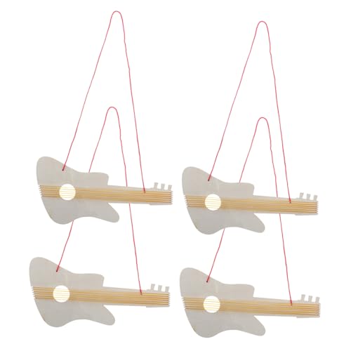 SOPOTUTU 4 Sätze Holz Gitarre für Teiliges DIY aus Unvollendeten Holzgitarren für Kreative Gestaltung und Musikinstrumentenbau Vorschulkinder und Kreative Aktivitäten SOPOTUTU 4 Sätze Holz Gitarre für Teiliges DIY aus Unvollendeten Holzgitarren für Kreative Gestaltung und Musikinstrumentenbau Vorschulkinder und Kreative Aktivitäten von SOPOTUTU