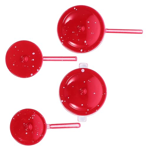 SOPOTUTU 4 Stück Alloy Kitchenware Ornamente Mini House Kitchenware Spielzeugküchenzubehör Spielküchenzubehör Küchenzubehör Für Puppenstuben Mini- -Ornament-miniaturen Rot Legierung SOPOTUTU 4 Stück Alloy Kitchenware Ornamente Mini House Kitchenware Spielzeugküchenzubehör Spielküchenzubehör Küchenzubehör Für Puppenstuben Mini- -Ornament-miniaturen Rot Legierung von SOPOTUTU