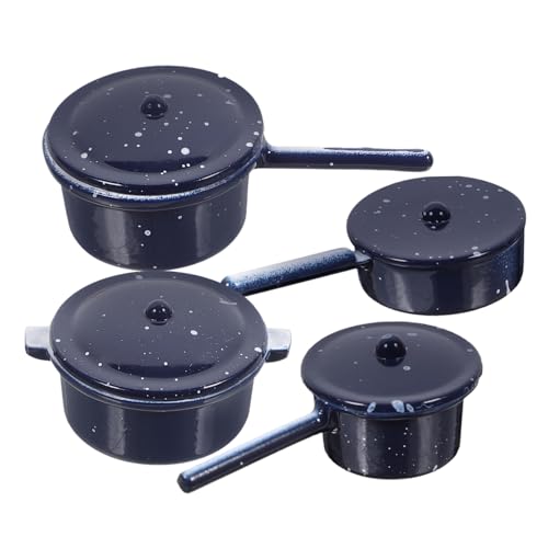 SOPOTUTU 4 Stück Alloy Kitchenware Ornamente Mini- -Ornament-Miniaturen kleines Haushaltskochgeschirr Puppenhauszubehör Mini-Spielküchenzubehör Puppenhaus Topf Legierung Schwarz SOPOTUTU 4 Stück Alloy Kitchenware Ornamente Mini- -Ornament-Miniaturen kleines Haushaltskochgeschirr Puppenhauszubehör Mini-Spielküchenzubehör Puppenhaus Topf Legierung Schwarz von SOPOTUTU