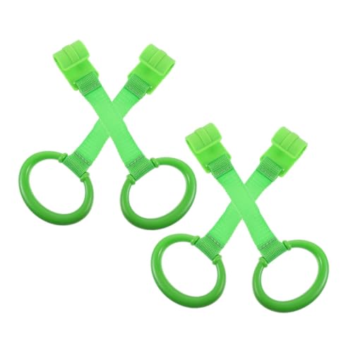 SOPOTUTU 4 Stück Aufreißlasche Für Stehende Babys Zugringhaken Zugring Für Kinderbetten Babybett Ring Hochziehhilfehaken Laufgitteraufsätze Trainingsringe Für Green Plastik von SOPOTUTU