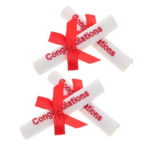 SOPOTUTU 4 Stück Bärenrollen Zum Schulabschluss: Schulabschluss-Spielzeug, Kleine Zertifikatrollen, Partygeschenke Für Schulabsolventen, Akademische Puppen-Accessoires Für SOPOTUTU 4 Stück Bärenrollen Zum Schulabschluss: Schulabschluss-Spielzeug, Kleine Zertifikatrollen, Partygeschenke Für Schulabsolventen, Akademische Puppen-Accessoires Für von SOPOTUTU