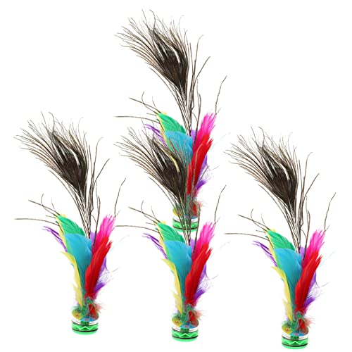 SOPOTUTU 4 Stück Feder -Shuttlecock Pendeln Federball treten Chinesische Federbälle Kick Federball Chinesisch Jianzi Jianzi-Kick Jianzi-Spiel Jianzi-Federball Eisen SOPOTUTU 4 Stück Feder -Shuttlecock Pendeln Federball treten Chinesische Federbälle Kick Federball Chinesisch Jianzi Jianzi-Kick Jianzi-Spiel Jianzi-Federball Eisen von SOPOTUTU