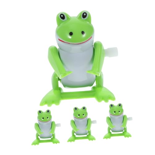 SOPOTUTU 4 Stück Frosch interaktives Strapazierfähiges Halloween Aufziehspielzeug für Frosch-Geburtstagsdekorationen Plastik Green SOPOTUTU 4 Stück Frosch interaktives Strapazierfähiges Halloween Aufziehspielzeug für Frosch-Geburtstagsdekorationen Plastik Green von SOPOTUTU