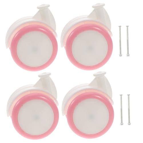 SOPOTUTU 4 Stück Laufrad für Babys Laufrad räder tauschen Lauflernhilfe für Jungen Laufräder tauschen Plastik Rosa von SOPOTUTU