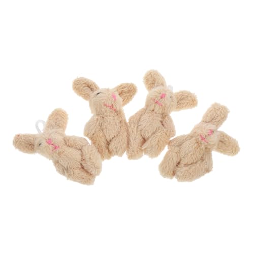 SOPOTUTU 4 Stück Mini Plüsch Hasen Ornamente für Puppenhaus Deko Kuschelige Kaninchen Figuren für DIY Szenen Wohnzimmer und Mehr Hochwertige Langlebige Materialien SOPOTUTU 4 Stück Mini Plüsch Hasen Ornamente für Puppenhaus Deko Kuschelige Kaninchen Figuren für DIY Szenen Wohnzimmer und Mehr Hochwertige Langlebige Materialien von SOPOTUTU