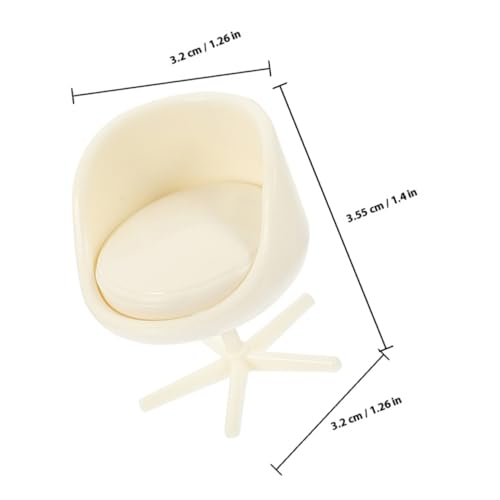 SOPOTUTU 4 Stück Miniatur drehstuhl aus Robustem Abs Dekorative Puppenmöbel mit Detailreicher Verarbeitung Moderner Mini Möbel Stuhl für Innenräume für Puppenhaus und Architekturmodelle SOPOTUTU 4 Stück Miniatur drehstuhl aus Robustem Abs Dekorative Puppenmöbel mit Detailreicher Verarbeitung Moderner Mini Möbel Stuhl für Innenräume für Puppenhaus und Architekturmodelle von SOPOTUTU