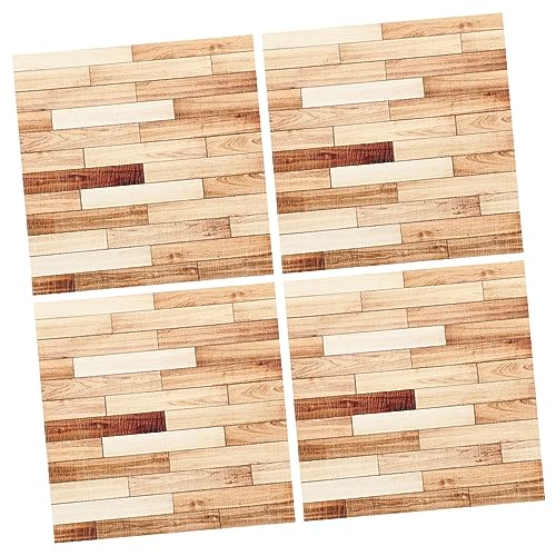 SOPOTUTU 4 Stück Miniaturisierte Holzfußbodenplatten für Puppenhäuser Teiliges aus Realistisch Gestalteten Dekorationen für Kreative DIY Puppenhaus Zubehör für Wohnzimmer Schlafzimmer und SOPOTUTU 4 Stück Miniaturisierte Holzfußbodenplatten für Puppenhäuser Teiliges aus Realistisch Gestalteten Dekorationen für Kreative DIY Puppenhaus Zubehör für Wohnzimmer Schlafzimmer und von SOPOTUTU