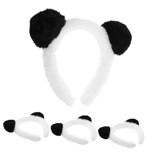 SOPOTUTU 4 Stück Panda Ohren Haarreif Niedliches Party Accessoire für Karneval Cosplay und Mottofeste Komfortabel und Vielseitig Einsetzbar für Kostümveranstaltungen SOPOTUTU 4 Stück Panda Ohren Haarreif Niedliches Party Accessoire für Karneval Cosplay und Mottofeste Komfortabel und Vielseitig Einsetzbar für Kostümveranstaltungen von SOPOTUTU